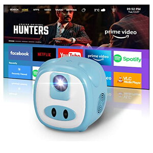 EGOBAS vWFN^[^ ƒp/300ANSI/5G Wi-Fi z[vWFN^[/Android oC vWFN^[dtH[JX `␳/1080PΉ/ oBluetooth 5.0 Projector/4_`␳/Y[@\/