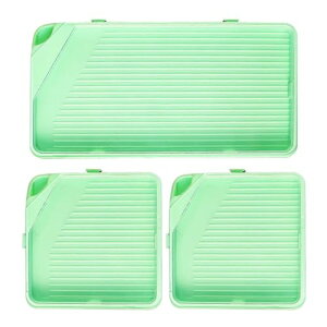 EsiFare ダイヤモンドアートトレイ3点セットビーズトレイ蓋付き トレイダイヤモンドアートペインティング プラスチックビーズ トレイ ダイヤモンドペインティングツール ビーズ分類トレイ