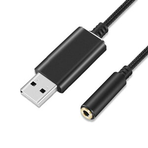 usb to 3.5mm I[fBIP[u A_v^ USBI[fBIϊA_v^ TEhJ[h USB|[g-3ɁiTRSj/4ɁiTRRSj3.5mm~jWbNϊP[u Mac OS/X Windows Surface 3 pro Chromebook Raspberry Pi Windo