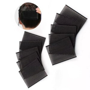 Stoooduo 前髪とめーる 10枚セット前髪たちあげクリップ 前髪固定シート ヘアホルダー ヘアベルクロ固定フリンジ 洗顔 化粧用 ヘアメイクアップツール