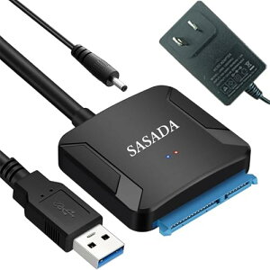 SASADA SATA USB ϊP[u HDD SSD 6TB 2.5C`/3.5C` SATA n[hhCu f[^ڍs sata usb ϊA_v^[ PC Windows10/ Mac OS UASP 6Gbps]