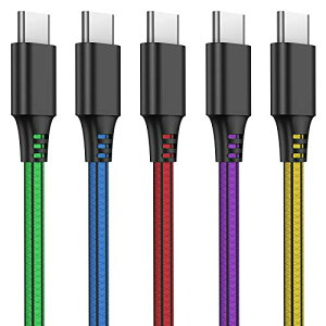 USB Type C P[u 5{Zbg2M ^Cvc P[u f[^] }[d ϋvPVCf Samsung Galaxy Huawei Androide푼Ή (2m5{ZbgETypeC) (5{ZbgE2mETypeC)