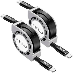 MINLU PD100W LkUSB-CUSB-C[dP[u usb-cP[u 莮[2pbN/1.2 M]iPhone 16/15 Pro MaxAiPad 10ATXGalaxy UItra/S23/S22ATX S24/S24 Ultra/S24+AV[vȂǂɑΉ