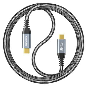 USB C P[u 8K/60Hz fo40Gbpsf[^] 240W/5A}[d PDΉUSB3.2 Gen2 Type-C P[uΉThunderbolt 4/3 MacBook Pro/iPad Pro 13/iPhone 15/ACEI[Ef[^/Dell/LG/cocopar/EVICIV/ARZOPA/eΉ 