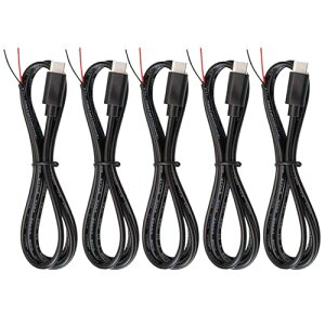 PENGLIN 5{ USB Type-C 2cP[u 100cm 22AWG dp USBP[u 3A 5V USB-CIXvO 2sI[vGhP[u DIY [d