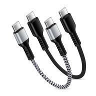 タイプC ケーブル 短い pd対応 iPhone16 e 充電0.3m 2本30W 急速充電 USB C けーぶる C to C データ転送 …