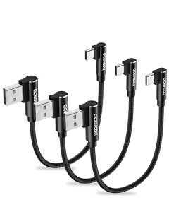 aceyoon USB Type C L P[u 0.2m 3{Zbg }[d f[^` ő3A iC҂ ^CvC [dR[h 90x  USB-A to USB-C for Galaxy for Sony for iPhone16 ɓKp