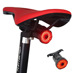 PLATTBK 自転車用テールライト セーフティライト アルミ合金製 Type-c充電式 IPX6防水 手動/自動点滅 6つ調光モード 自動点灯 MTB クロスバイクロードバイク ライト サイクル リアライト ブレーキ