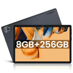 Kinstone タブレット 10.1インチ ゲーミングタブレット Android 5G Wi-Fiモデルタブレット、8GB+256GB+1TB拡張可能、8コアCPU 2.4GHz+5GHz、1920x1200 FHD IPS 大画面、8000mAh 電池、13MP/5MPカメラ、GMS認証、顔のロ