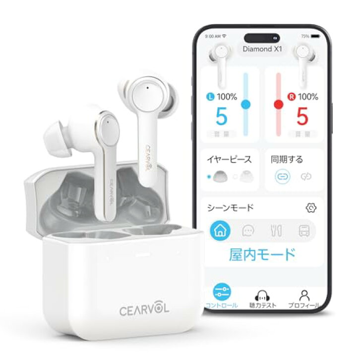 楽天市場】Cearvol 集音器 Bluetooth5.3 ワイヤレス イヤホン型 高齢者 