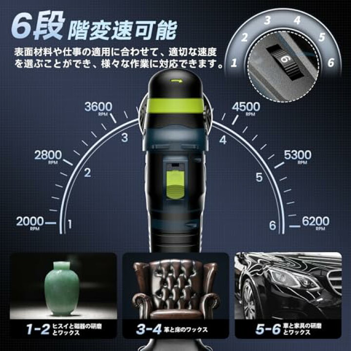 楽天市場】2025年新型Elikliv ポリッシャー 充電式 電動ポリッシャー 