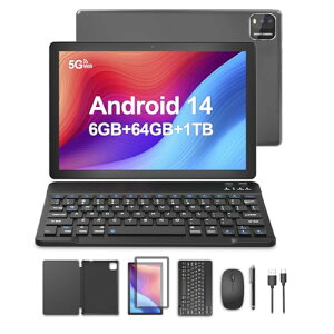 PUTECCH ^ubg 10C`VoAAndroid 14^ubg 10C` Wi-Fi f6GB+64GB+1TBgA6000mAhobe[A4RACPUA 5G Wi-Fi 6A2+8MP fAJABluetooth5.0A1280 x 800 FHD IPSAGMSF؁AAndro