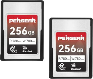PERGEAR CFexpress Type A J[h 256GB 2 ő780MB/b̓ǂݎ葬x 780MB/b̏ݑx 4K 120PA8K 30P^Ή 5Nԃ[J[ۏ (256, GB) AbvO[h VPG200