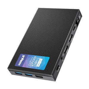 HiMeLE ~jPC Mini Quieter 4C 12N100iő3.4GHzjt@XPC 8GB LPDRR4x RAM 256GB PCle3.0x4 }CNRs[^[ fALAN 2.4/5G Wi-Fi t@\USB-CA4KOʏo