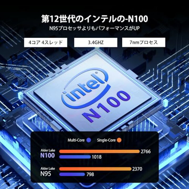 楽天市場】ミニPC 第12世代インテルAlder Lake N100 T9 Windows11 Pro 