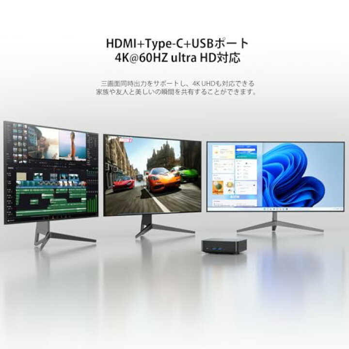 楽天市場】ミニPC 第12世代インテルAlder Lake N100 T9 Windows11 Pro 