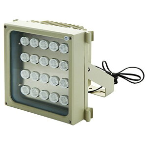 EnergyPower 業務用超強力赤外線ライト S20D-IR 940nm不可視タイプ 照射距離90メートル ワイド照射角90度 2Wの強力LEDを20個搭載した赤外線投光器 IP66防水防塵 明るさセンサーで自動点灯 防犯・監視