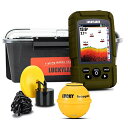 LUCKYLAKER カヤック ワイヤレス 魚群探知機 ポータブル 釣り ボート 海 フィッシング 魚探 防水 ワカサギ バス SUP …