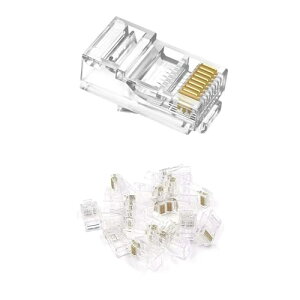 RJ45RlN^ 8P8C CAT5E LAN CAT6A CAT6 P[up RlN^ (50Zbg) ȒPz ܐ܂ɂ UTPΉ 1000Mbps PΉ bLu[h