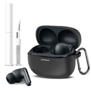 Redmi Buds 6 Pro 用 ケースYXHHRedmi Buds 6 Pro カバー 収納 バッグ シリコン素材 柔らかい 着装まま充電可能 耐衝撃性 防水防塵 ブラック