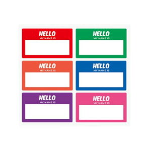 ALLVD uhV[ɓ\l[V[6F120HELLO My name is₷₷wZAItBXAcpAޗpi89 x 60 mmj