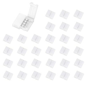 TVETE LED �X�g���b�v �R�l�N�^ 4�s�� led �R�l�N�^�[ �s�� �R�l�N�^30����10mm 4Pin���C�g�o�[�R�l�N�^�[ RGB�R�l�N�^�[�A�_�v�^�[ �V�[�����X�ڑ� �n�ڂ̕K�v������܂��� ���t���ƕ�������