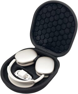 Mocamoro AirPods Max �P�[�X �w�b�h�t�H�����[�o�b�O �n�[�h�P�[�X �X���[�v���[�h�Ή� �|�[�^�u�� ���s�g�їp �G�A�|�b�Y�}�b�N�X�ی� �u���b�N