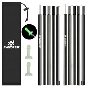 �^�[�v�|�[�� AVOFOREST �X�`�[���� �e���g�|�[�� ���a16MM ����189CM 2�{�Z�b�g 5�{�A�� �R���p�N�g���[ �����^�ѕ֗� ���[�o�b�O�t�� �e���g �^�[�v �A�E�g�h�A �L�����v�p�i