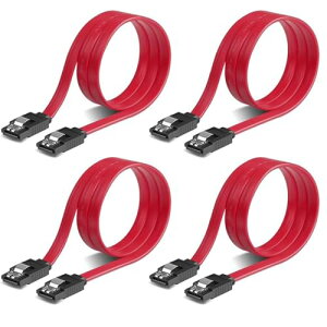 SZSL SATA �P�[�u�� �i�X�g���[�g�^�j��50cm 6 Gbps�Ή� ���b�`�t�� SSD��HDD���� Sata3 �V���A�� ATA3 �P�[�u�� ���b�h (�X�g���[�g�^ 3�{)