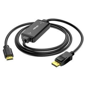HDMI DisplayPort �ϊ��P�[�u�� 4K 60Hz 1.5m USB���d�s�v Plug & Play HDMI to DisplayPort �ϊ��A�_�v�^�[ PS5 Xbox Series X PS4 Pro �Q�[�~���OPC �m�[�gPC�Ή�