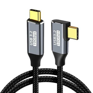 USB type C �P�[�u�� L�� 1.5M �^�C�vc �[�d USB3.1 Gen2(10Gbps) 100W PD�}���[�d 4K / 60Hz�f���o�� �i�C�����҂�MacBook�APad�ASurface�ASwitch�AXperia�AGalaxy�APixel��Type C�@��Ή�