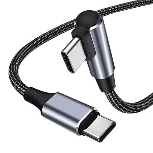 USB Type C �P�[�u�� L�� 100W/5A PD�Ή� QC 4.0�}���[�d �����f�[�^�]�� E-Mark�`�b�v���� ���ϋv�i�C�����҂� Type c �^�C�vC �[�d�P�[�u�� MacBook Pro�AiPad Pro/Air�AiPad mini 6�AXperia�AGalaxy�APixel��Type C�@��