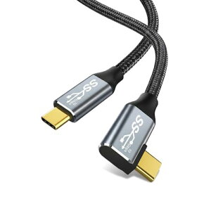USB C �P�[�u�� L�� 0.5M PD 100W�}���[�d USB 3.2 Gen2�W�� 10Gbps�f�[�^�]�� 4K�f���o�� �����ϋv�i�C�����҂� Type-C �[�d�P�[�u�� MacBook/Surface/Pixel/Xperia/AQUOS��USB-C�Ή�
