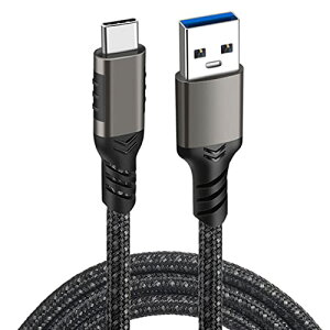 USB-A to USB-C �P�[�u�� 5m Popolier USB3.1 Gen2 10Gbps�f�[�^�]��/60W �}���[�d/Android Auto�Ή��^�C�vc ���ϋv�i�C���� �O�t��SSD�A HDD �A�X�}�z�A�^�u���b�g�A�m�[�g�p�\�R���Ή� (�f���o�͕s��/PD��Ή�)