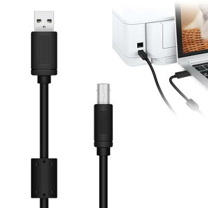 �v�����^�[�P�[�u�� �R���� usb a to b �G�v�\��USB�P�[�u�� USB-A�i�I�X�jto USB-B�i�I�X�j Deear �^�C�vb usb2.0 �v�����^�[�A�t�@�N�X�A�d�q�s�A�m�ADAC�f�R�[�_�A�R�s�[�@�A����@�ȂǂɑΉ� EMI�R