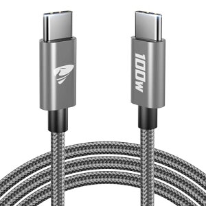 USB C �P�[�u�� 2M �^�C�vC 100W PD�Ή� Type C to C �}�� �[�d�P�[�u�� �f���h�~ C�^�C�v iPhone 17 16 15 �V���[�Y/MacBook Pro/iPad Pro/Galaxy S25 S24/ Pixel/Xperia/PS5