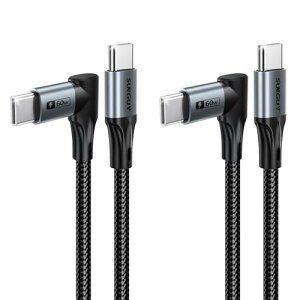 SUNGUY���pUSB C-USB C�P�[�u��0.3M [��{�g]�A���߂�L �� Type C 60W�}���[�d�P�[�u���AiPhone 17/16/15 Pro Max�ASamsung Galaxy S25/24�AiPad Pro�AMacBook�pUSB-C�J�[�`���[�W���[�R�[�h