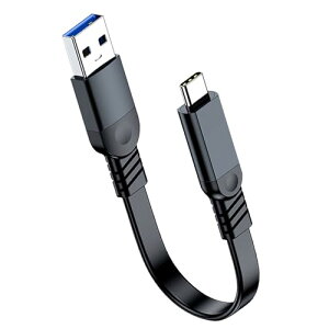 USB Type-C �P�[�u�� 0.2M USB-A to USB-C �P�[�u�� USB 3.2(Gen2) 10Gbps�����f�[�^�]�� 3A�}���[�d MacBook Pro/Air�ALifeBook�AGalaxy�AXperia�APixel���^�C�vC�@��Ή�