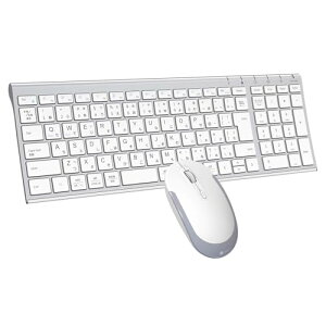 iClever �L�[�{�[�h ���C�����X �L�[�{�[�h �}�E�X�Z�b�g ���{��z�� �É� �����^ ���� 2.4G �L�[�{�[�h�E�}�E�X�Z�b�g USB�ڑ� �L�[�{�[�hType-C�[�d�� �t���T�C�Y �e���L�[�t�� �}�E�X3�i�KDPI �p