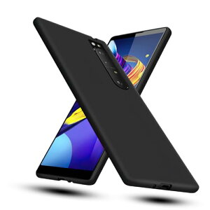 Xperia 1 II �P�[�X �u���b�N �ϏՌ� �����h�~ �w��h�~ TPU �f�� ����\�� SO-51A / SOG01 �J�o�[ �y�� ���^ �J�o�[ �S�ʕی� �����₷�� ����~�� ���菝�h�~ �_�� �g�ѕ֗� Xperia 1 II SO-51A / SOG01�P�[