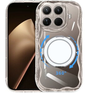 ATUSIDUN Xiaomi 15T Pro �P�[�X �N���A �����O 360°��]�X�^���h xiaomi 15t pro �P�[�X ���� �ϏՌ� TPU �V���I�~ 15tpro �X�}�z�P�[�X �y�� ���^ �l�C �؍� ������� �X�g���b�v�z�[���t��
