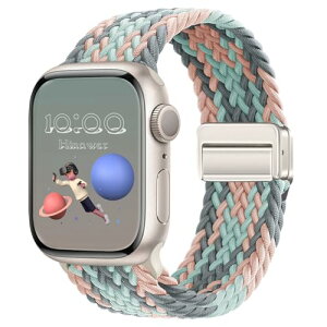 Hinnwer �o���h Apple Watch 42mm (Series 11/10) 41mm 40mm 38mm �p�� �A�b�v���E�H�b�` �o���h �}�O�l�b�g �e�� �i�C���� �҂ݍ��� ���v�x���g �_�炩�� �ʋC�� �������� �����X�g���b�v Apple Watch SE 3 40mm/iWat