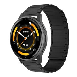[RosMank] 22mm �o���h Garmin Venu 4 45mm/Venu 3 45mm/Venu 2/Vivoactive 4/Active �Ή��A�K�[�~�� Garmin Forerunner 570 47mm/Forerunner 265/Forerunner 255 �p �V���R�����C�����X�g���b�v�A��