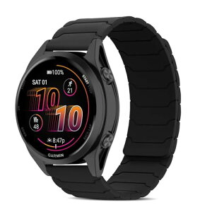 [CiimWaa] 22mm �o���h for Garmin Venu 4/3 45mm/vivoactive 4/Venu2 �p �V���R�� ���v�o���h ���͂Ȏ��C �X�}�[�g�E�H�b�`���� �}�O�l�b�g �_�炩�� �����^ �j�����p ���K�� �x���g �K�[�~�� garmin Forerunner 265/