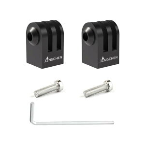 JINGCHEN �A���~�� gopro �}�E���g �O�r �A�_�v�^�[ 1/4�l�W ���t�� �O�r �l�W �A�_�v�^�[ osmo action 6 /dji osmo action 5 pro/4/3 GoPro Hero 13/12/11/10/9/8/7/6 AKASO �Ȃǂ� �A�N�V�����J���� �}�E���g(2����)