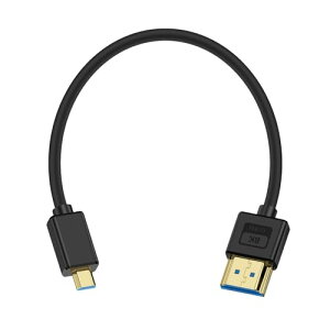 Poyiccot �_�炩�� Micro HDTV to 4K/8K �f���`�� �A�_�v�^�P�[�u�� �Z�� 0.3m�A������ 48Gbps �f�W�^���M���`���p �ɔ� �I�X-�I�X 2.1 �K�i 8K@60Hz 4K@120Hz �Ή�Xbox Series eARC 3D TV PC Switch�ȂǓK�p