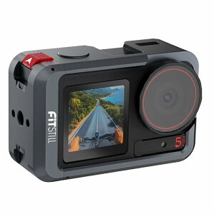 FiTSTILL �A���~�t���[���ی�P�[�W DJI Osmo Action 5Pro/Action 4/Action 3�p �L�������O�n�[�h�V�F���P�[�X �V���R�������Y�J�o�[�ی� ���h�~���^���n�E�W���O Action 5 Pro/4/3 �A�N�Z�T���[�L�b�g�ɑΉ�