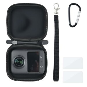UTEBIT For DJI OSMO 360 ���[�P�[�X ���^ 10.5*9.5*6cm �h�� �ϏՌ� �h�o �ی�P�[�X �J���r�i&�X�g���b�v�t�� �g�ѕ֗� �J�����A�N�Z�T���[���[