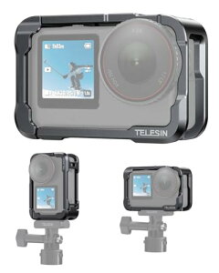 TELESIN���� �A���~�����P�[�W DJI Osmo Action 6 �ɑΉ� �c���B�e �ی�t���[�� �ڑ��\ �O�r ���B��_ ������C�g �}�C�N�Ȃ� 1/4�C���`�l�W���E�R�[���h�V���[�t�� DJI Osmo Action 6 �A�N�Z�T���[ ��