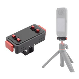 UTEBIT For Insta360 X5 �N�C�b�N�����[�X�}�E���g ���C�A�_�v�^�[ �A���~������ Go Ultra �A�N�Z�T���[ For Insta360 Ace/Ace Pro/Ace Pro2/X5/X4Air�p �����x�}�O�l�b�g �܂肽���ݎ� �ϏՌ� �h���݌v (�u���b�N)